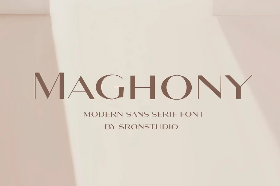 Maghony - Modern Sans Serif Font

