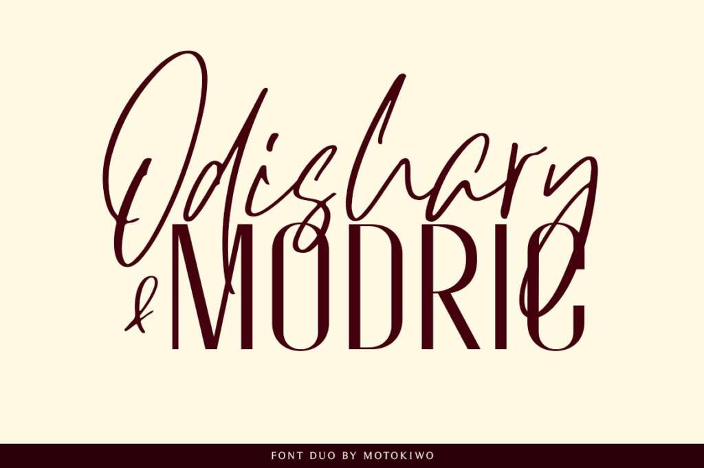 Odishary & Modric Font Duo