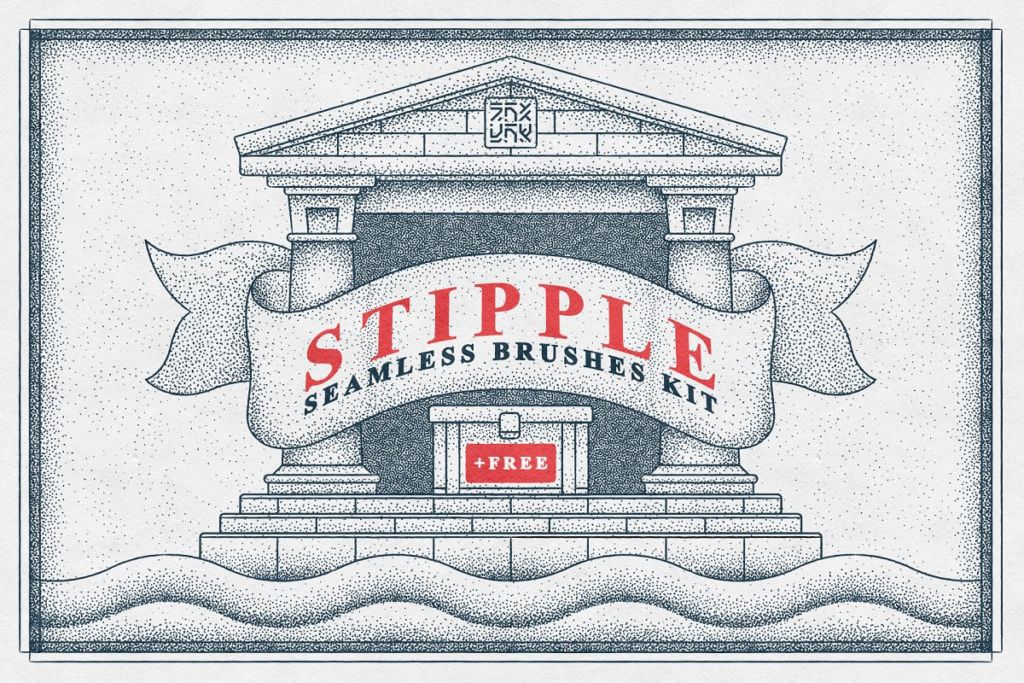 Stipple Seamless Brushes Kit
