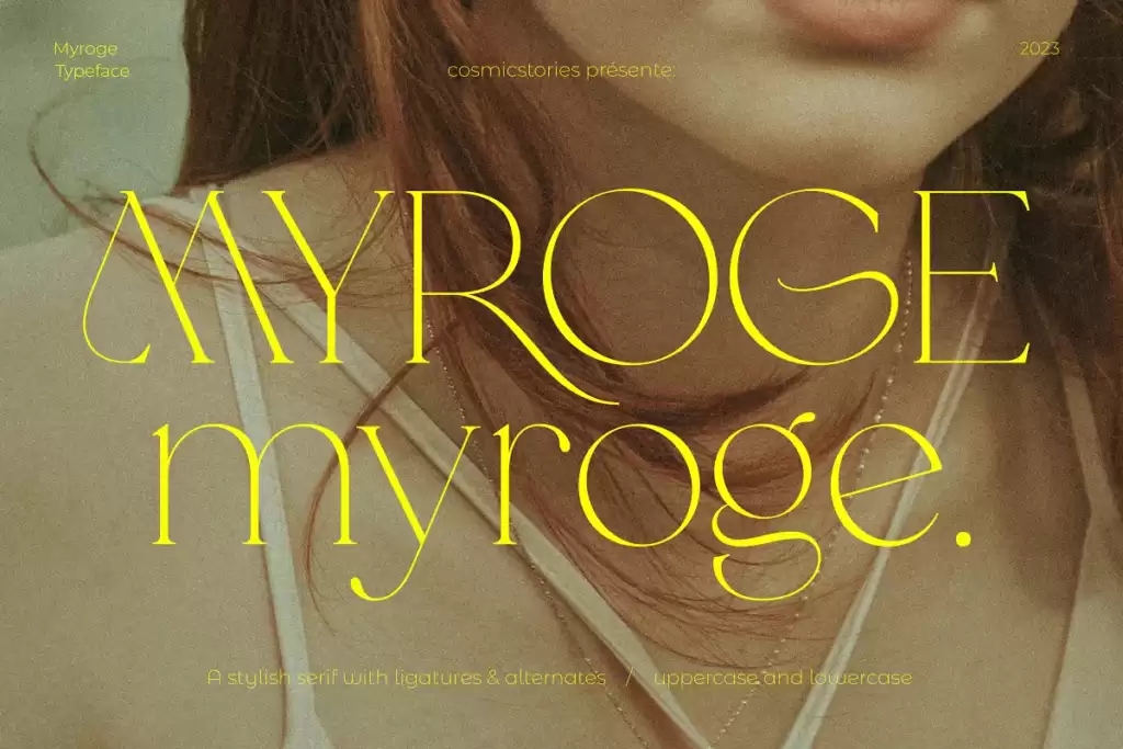 MYROGE elegant & stylish serif
