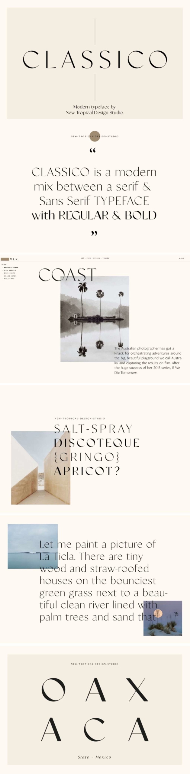 CLASSICO – SERIF FONT