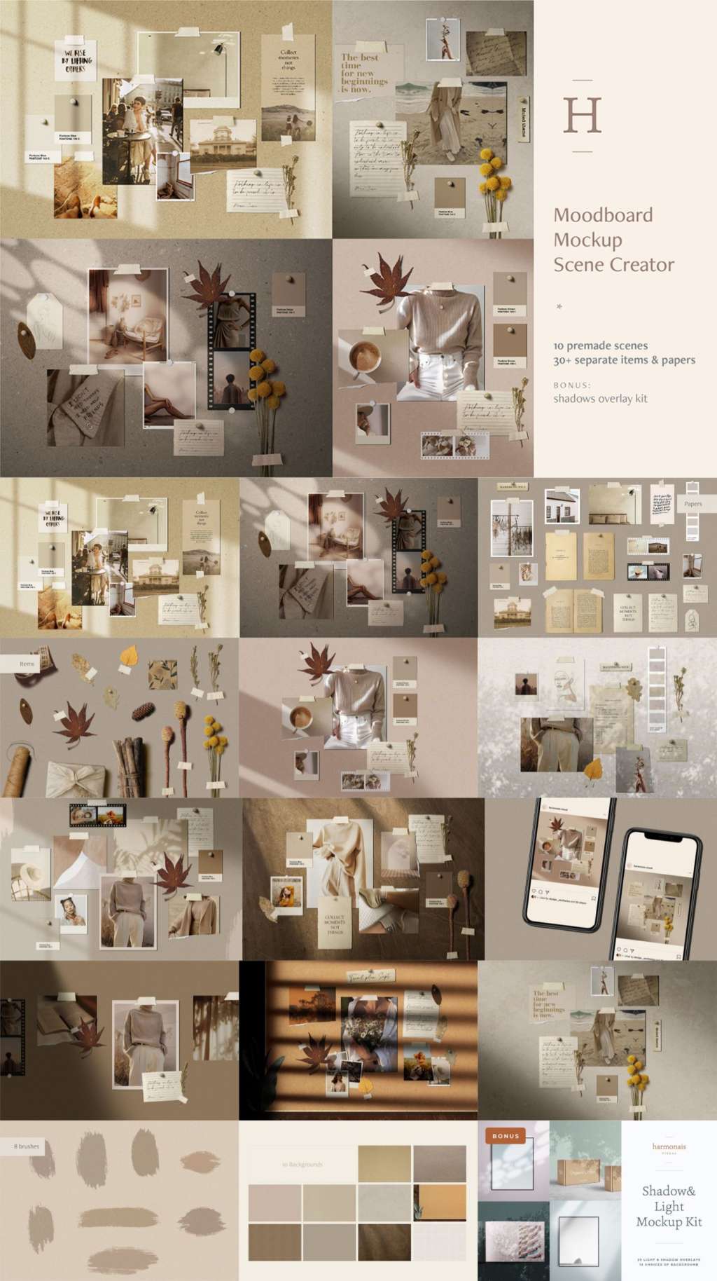 MOODBOARD MOCKUP SCENE CREATOR