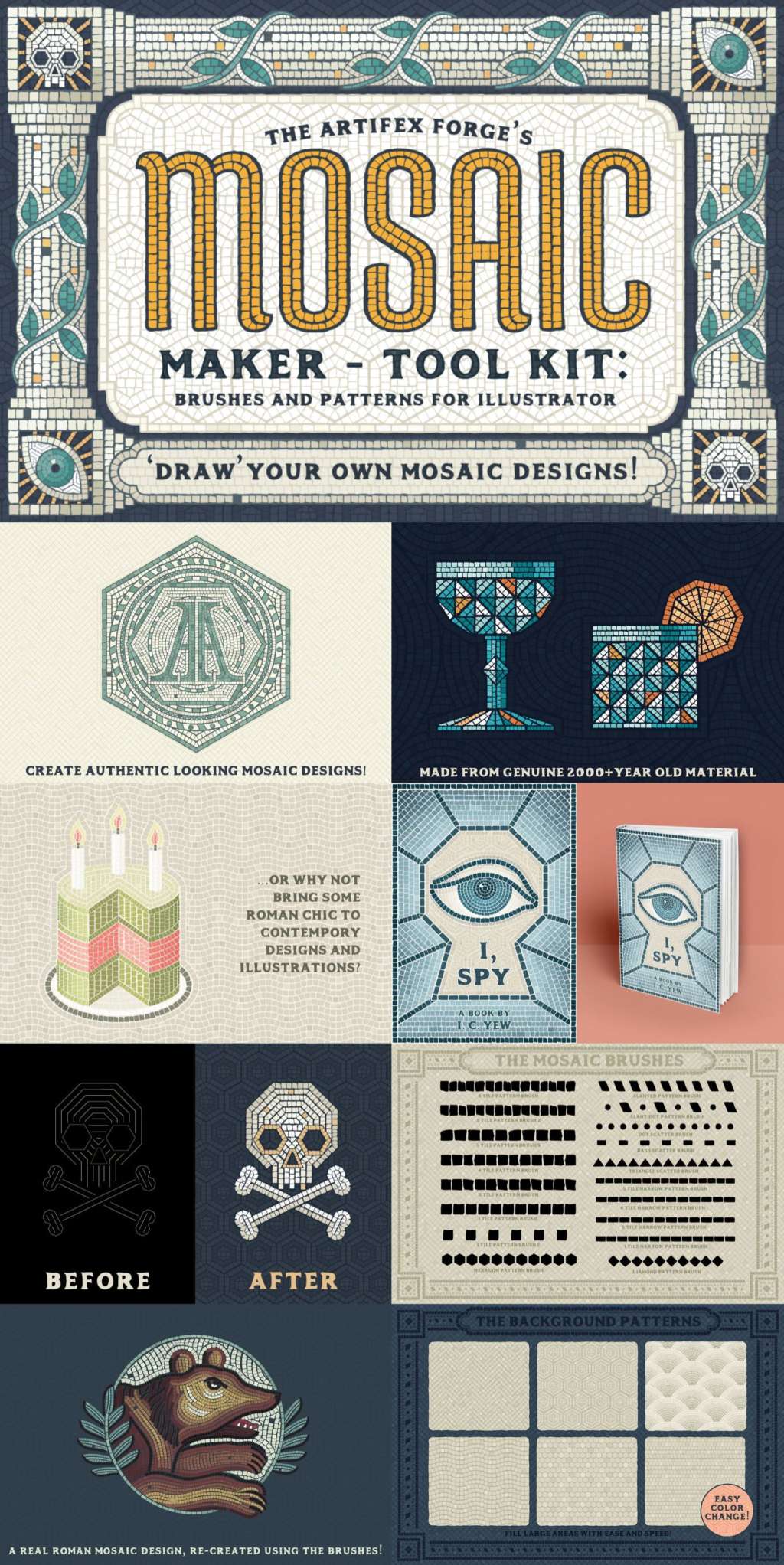 MOSAIC MAKER – BRUSHES & PATTERNS