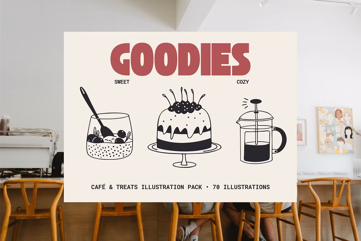 GOODIES: 70 Food & Coffee Pack