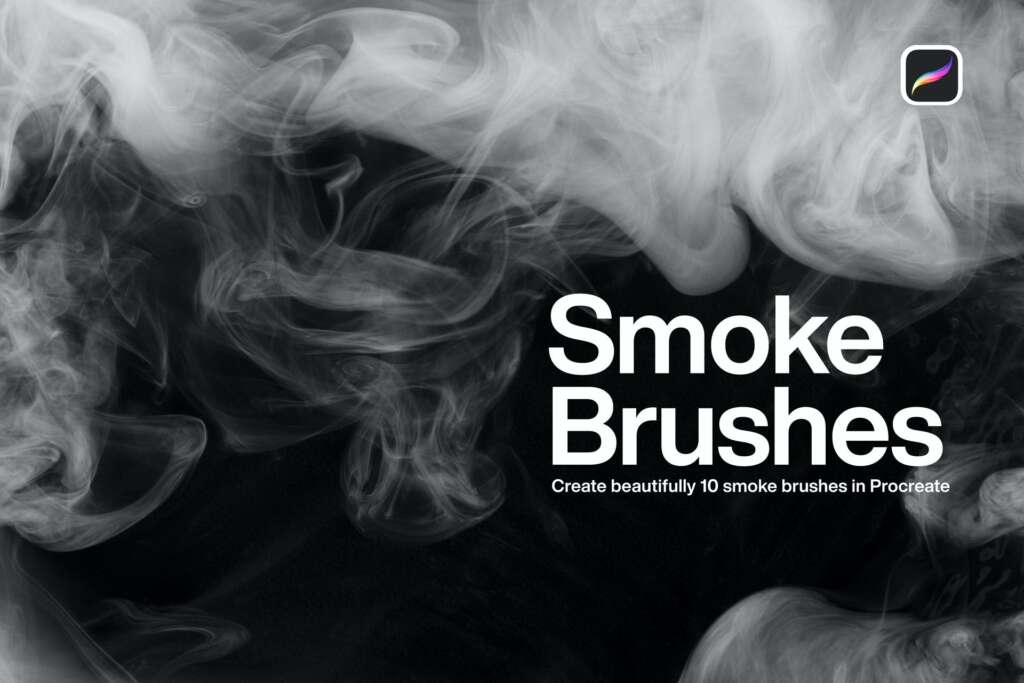 10 Smoke Brushes Procreate
