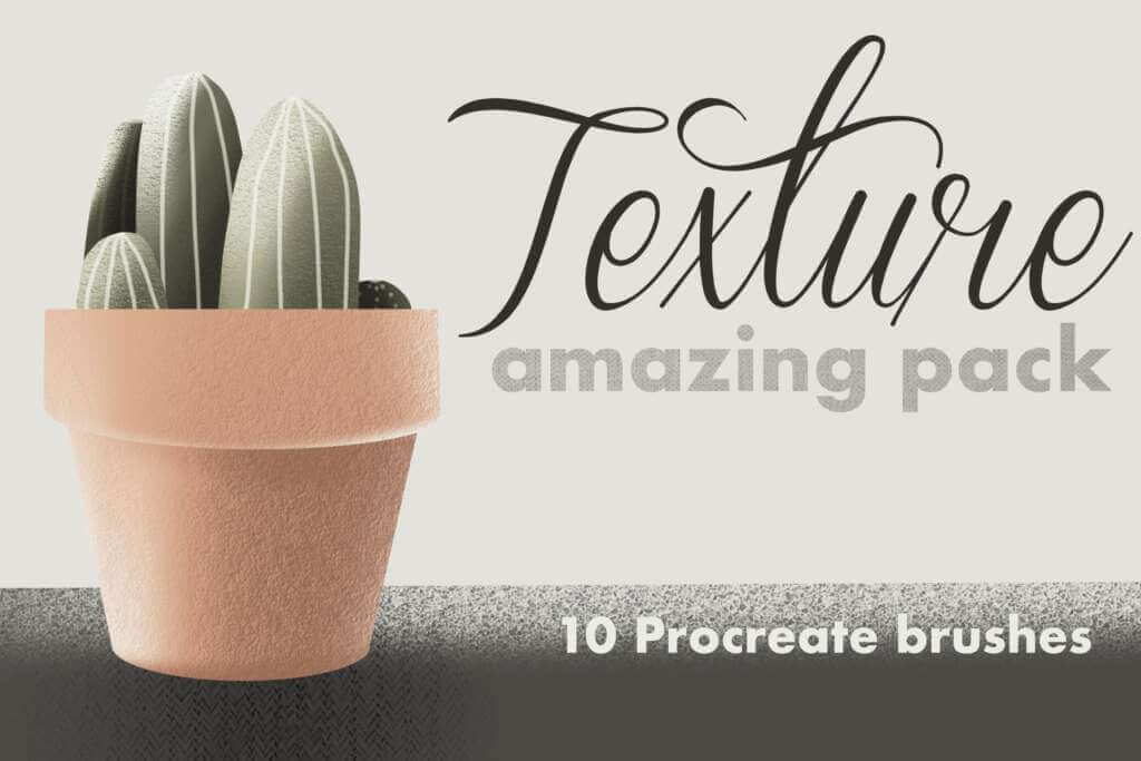 10 Texture brushes for Procreate