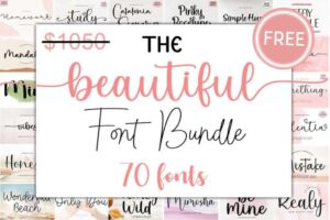 The Beautiful Font Bundle
