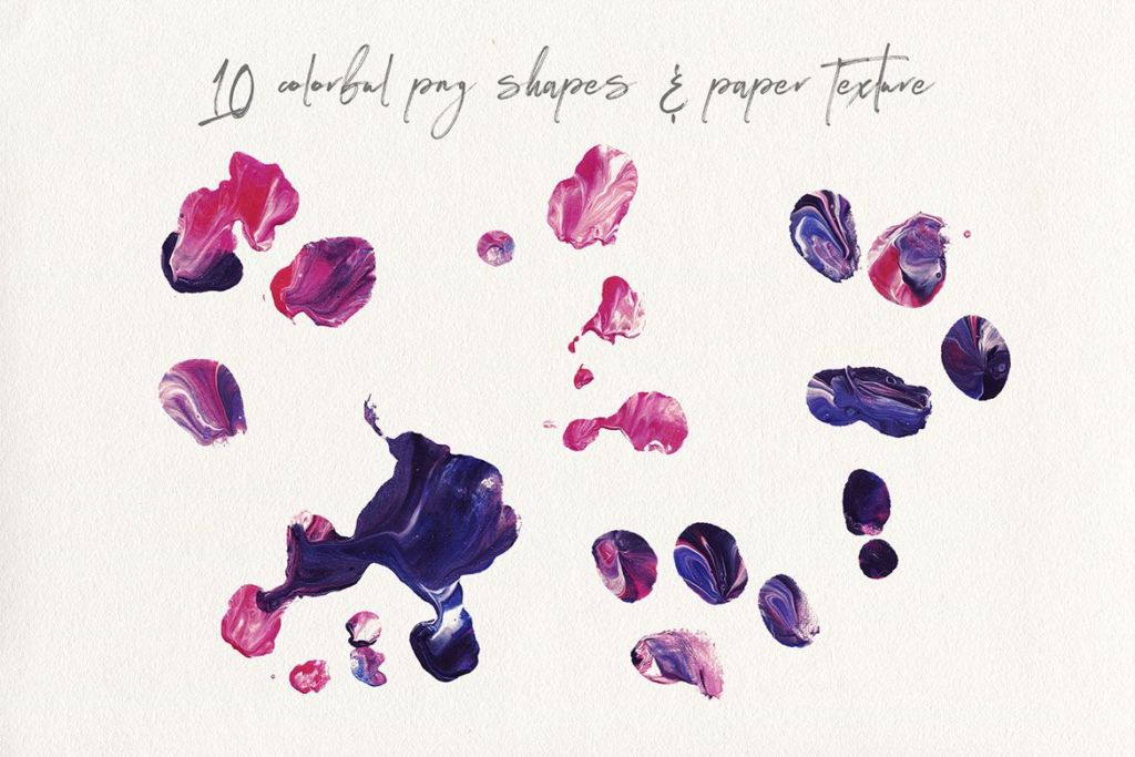 10 Free Liquid Color Shapes