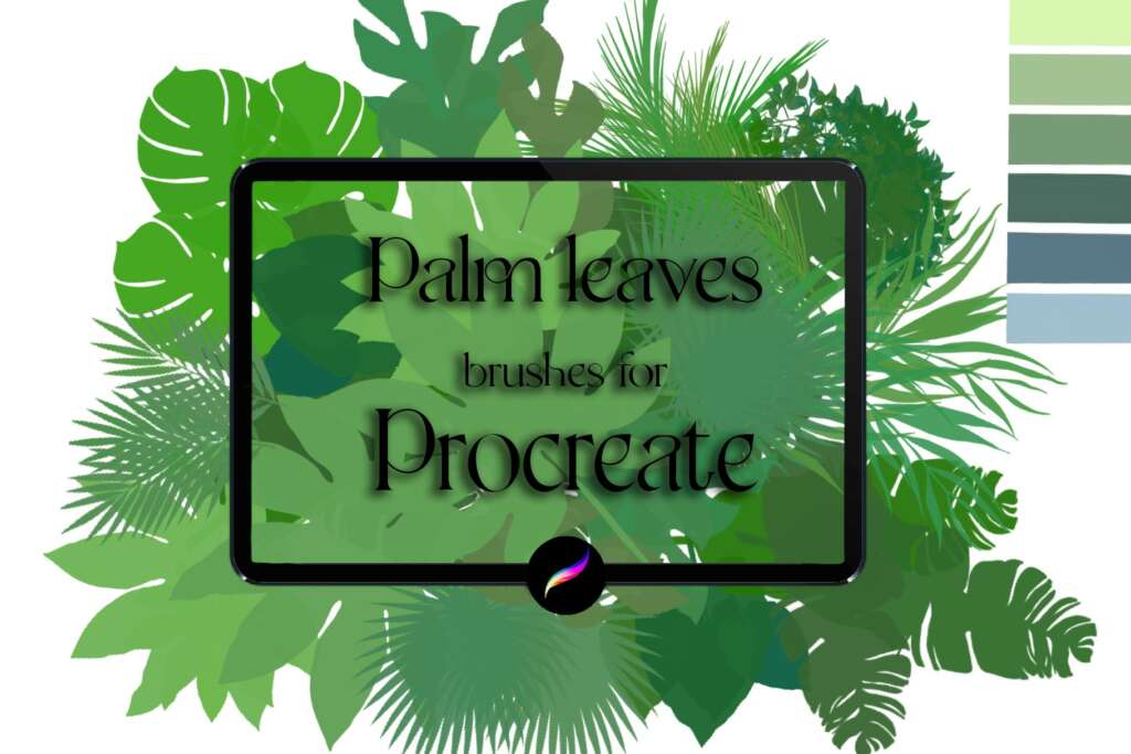 Palm leaves brushes for Procreate