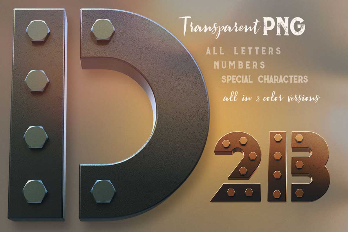 Secure 3D Lettering