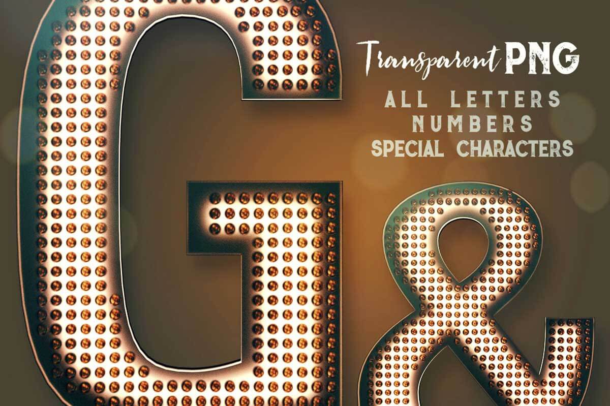 Light Bulbs Lettering