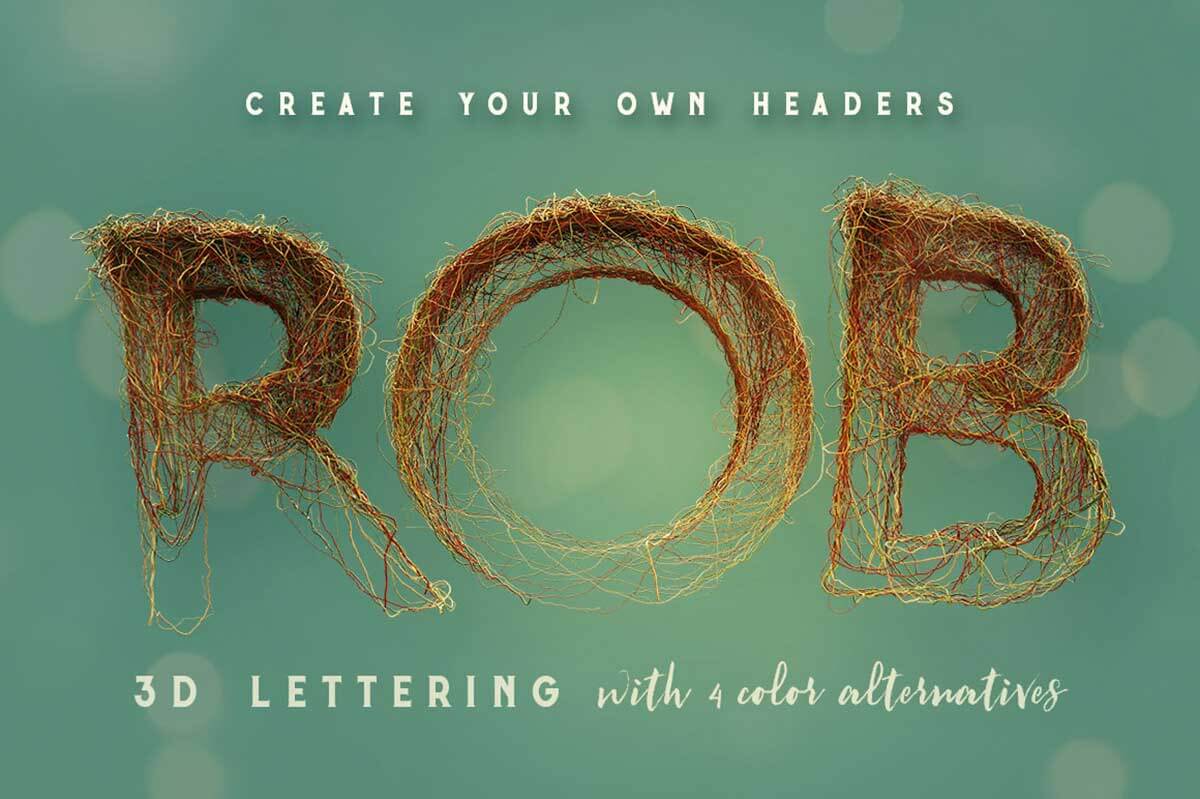 Wired Chaos 3D Lettering