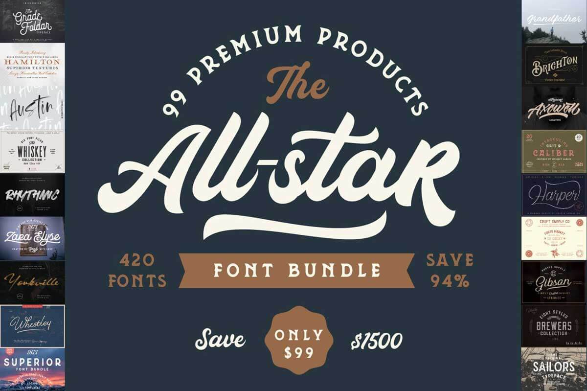 The All-Star Font Bundle
