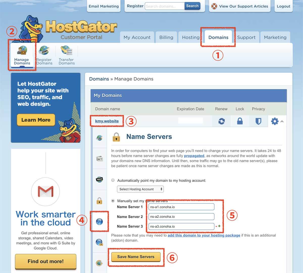 manage domain