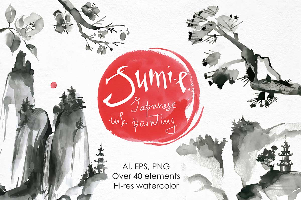 SUMI-E – JAPANESE INK PAINTING