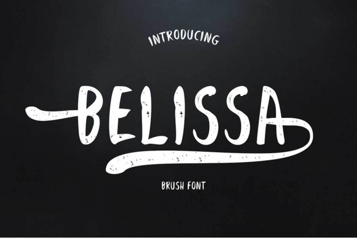 Belissa Brush Font by JhoelDesign