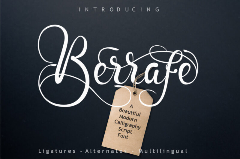 Berrafe Font by leamsign