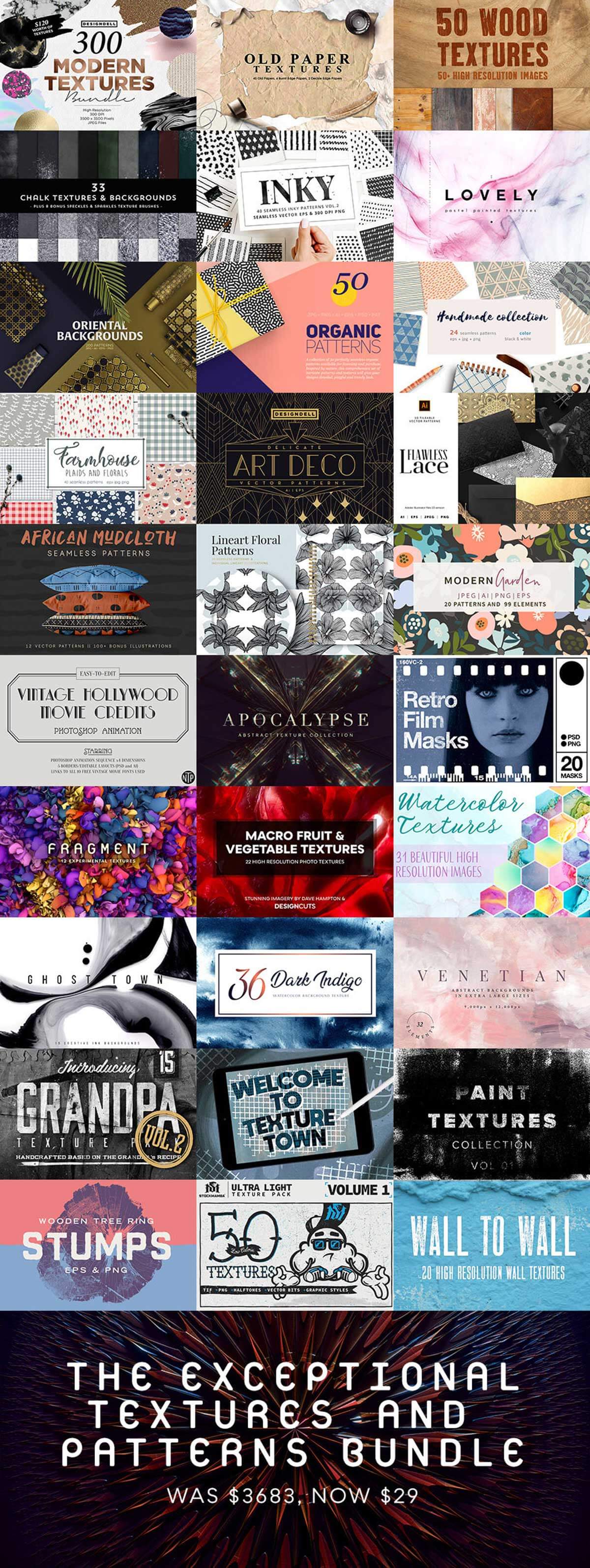 The Exceptional Textures And Patterns Bundle