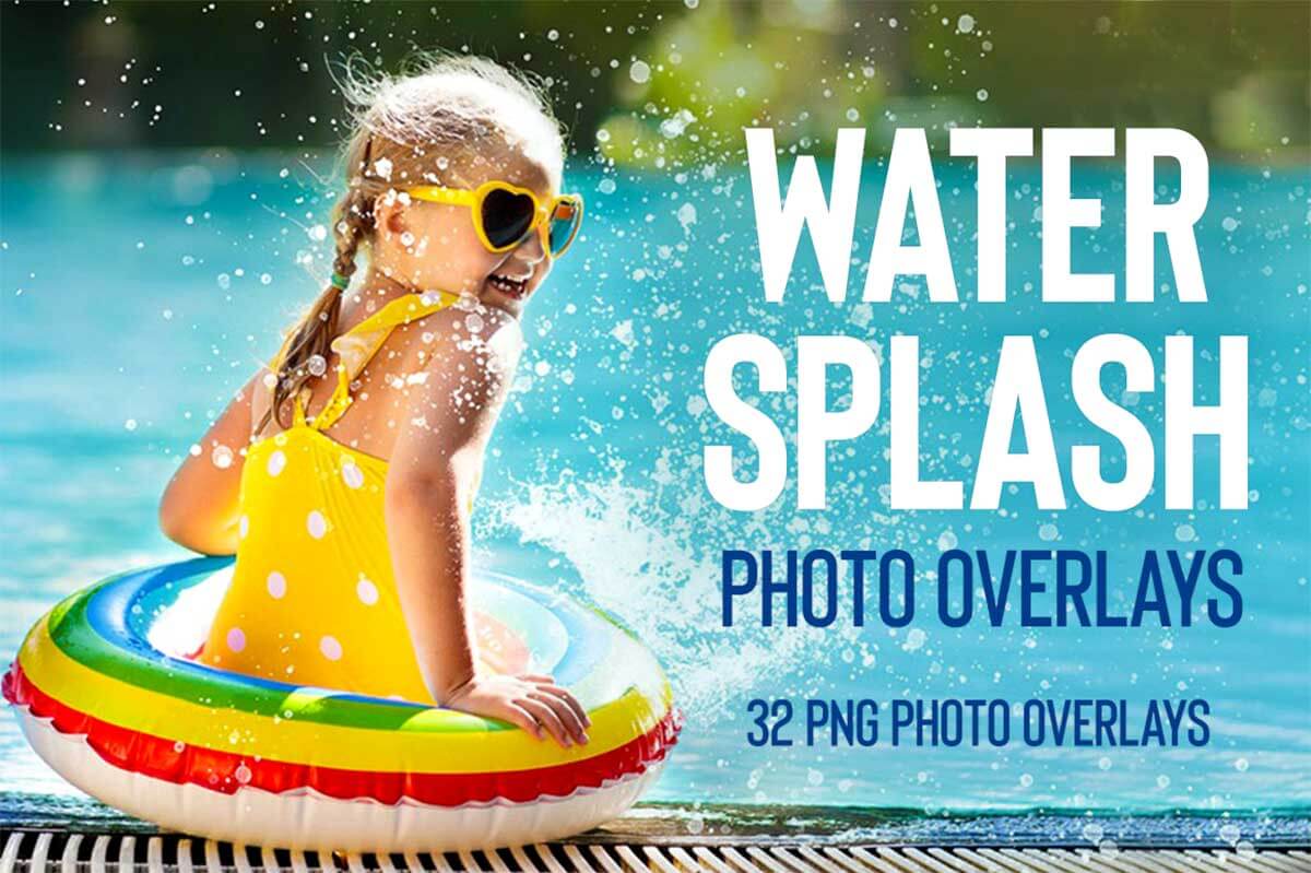 WATER SPLASH PHOTO OVERLAYS
