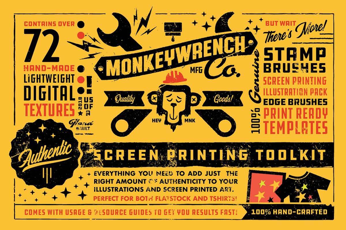AUTHENTIC SCREEN PRINTER’S TOOLKIT