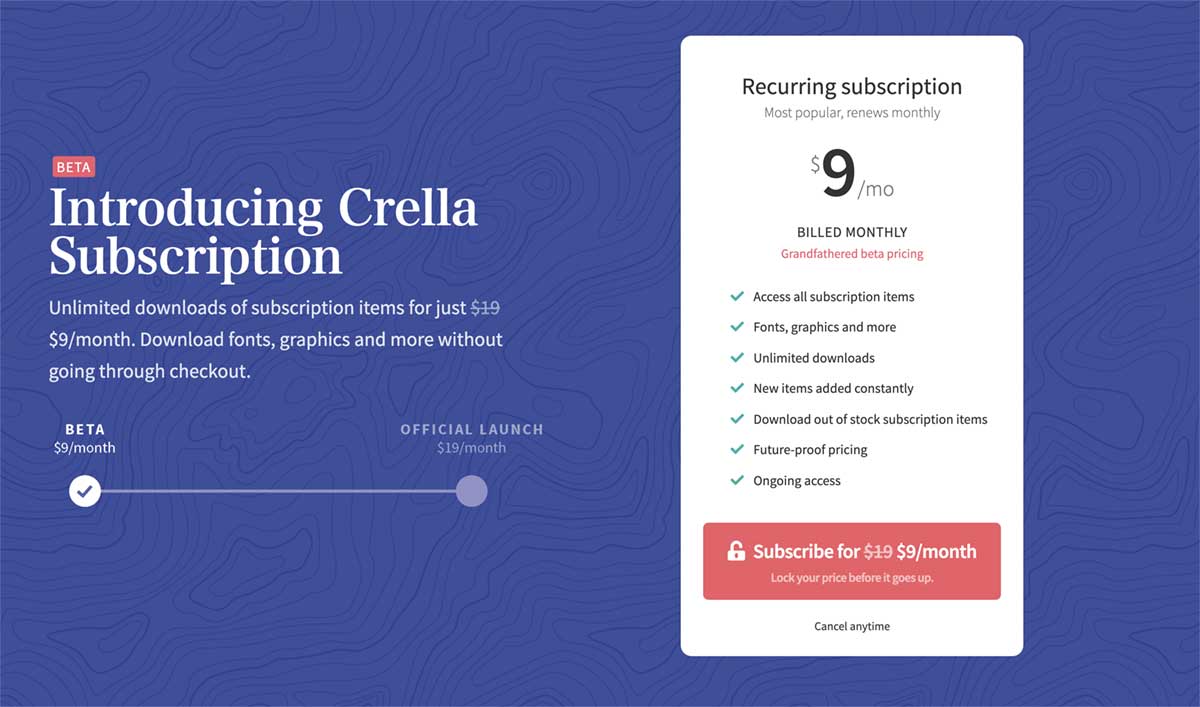 Crella Subscription