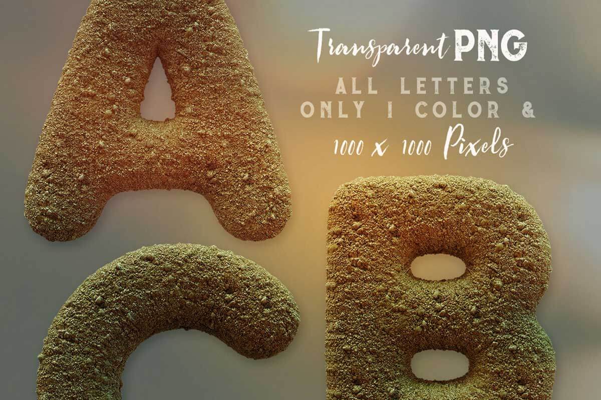 Sand Free 3D Lettering