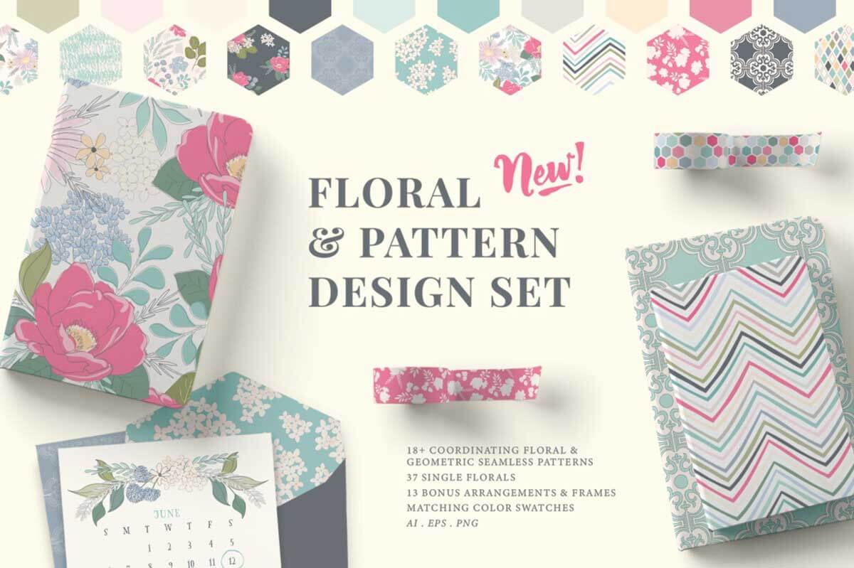 FLORAL & PATTERN DESIGN SET