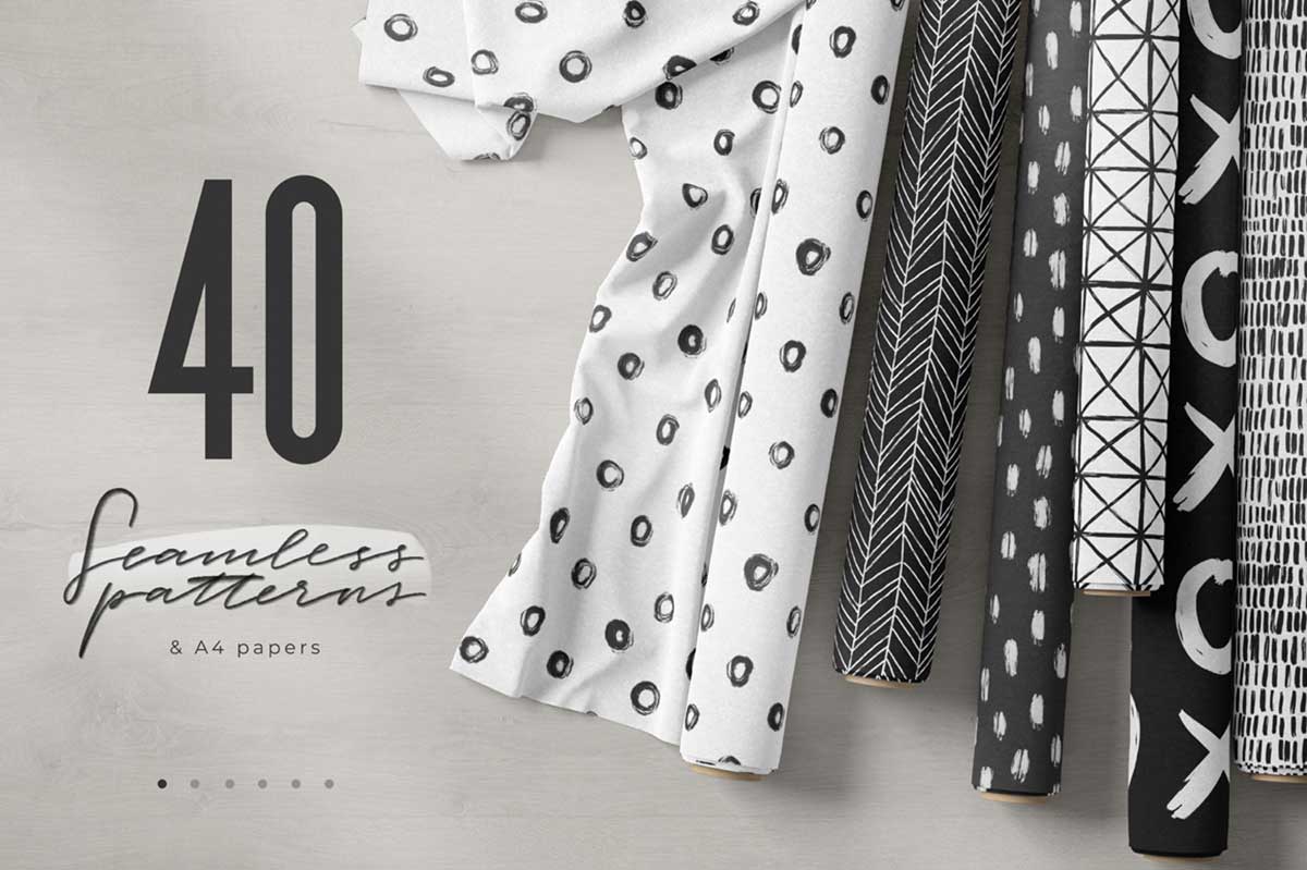 40 HAND DRAWN PATTERNS