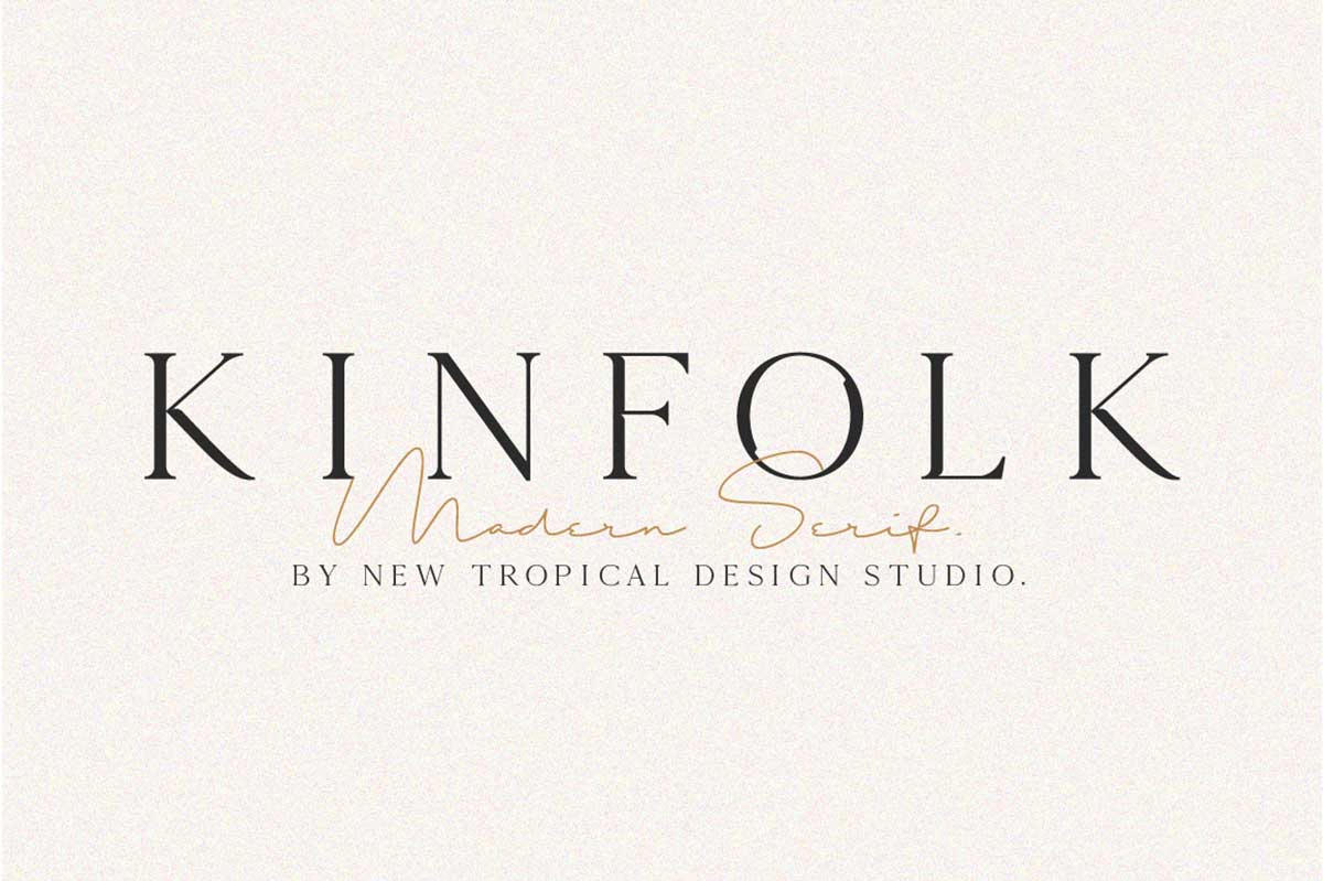 KINFOLK – MODERN SERIF FONT
