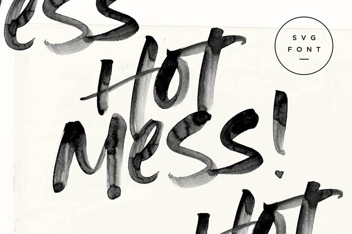 HOT MESS SVG FONT