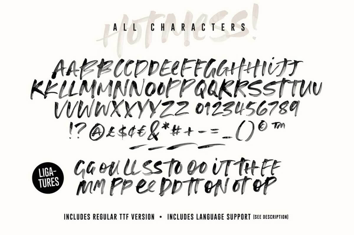 HOT MESS SVG FONT