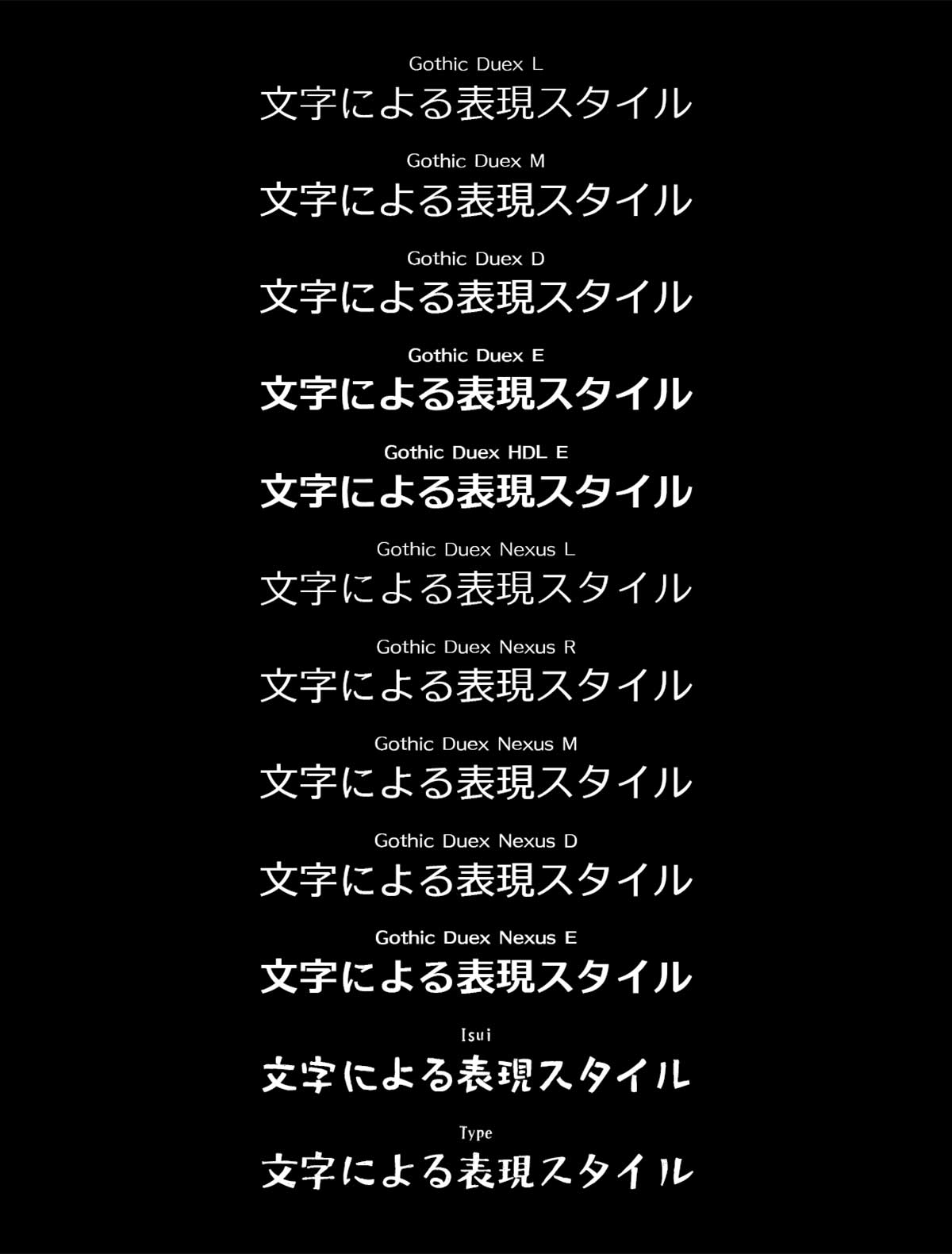 バラエティ豊か!ゴシック系フォント集