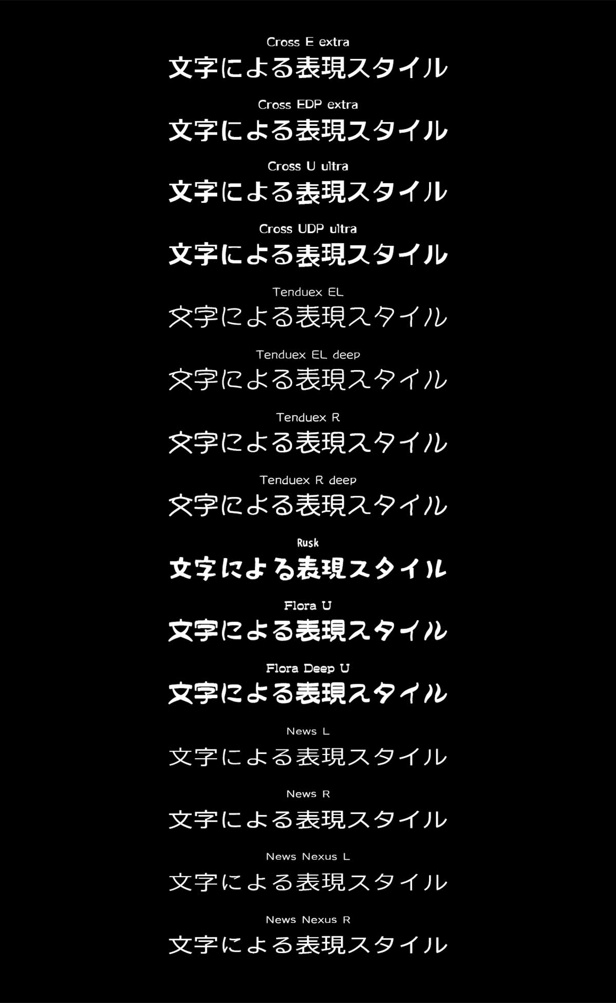 バラエティ豊か!ゴシック系フォント集