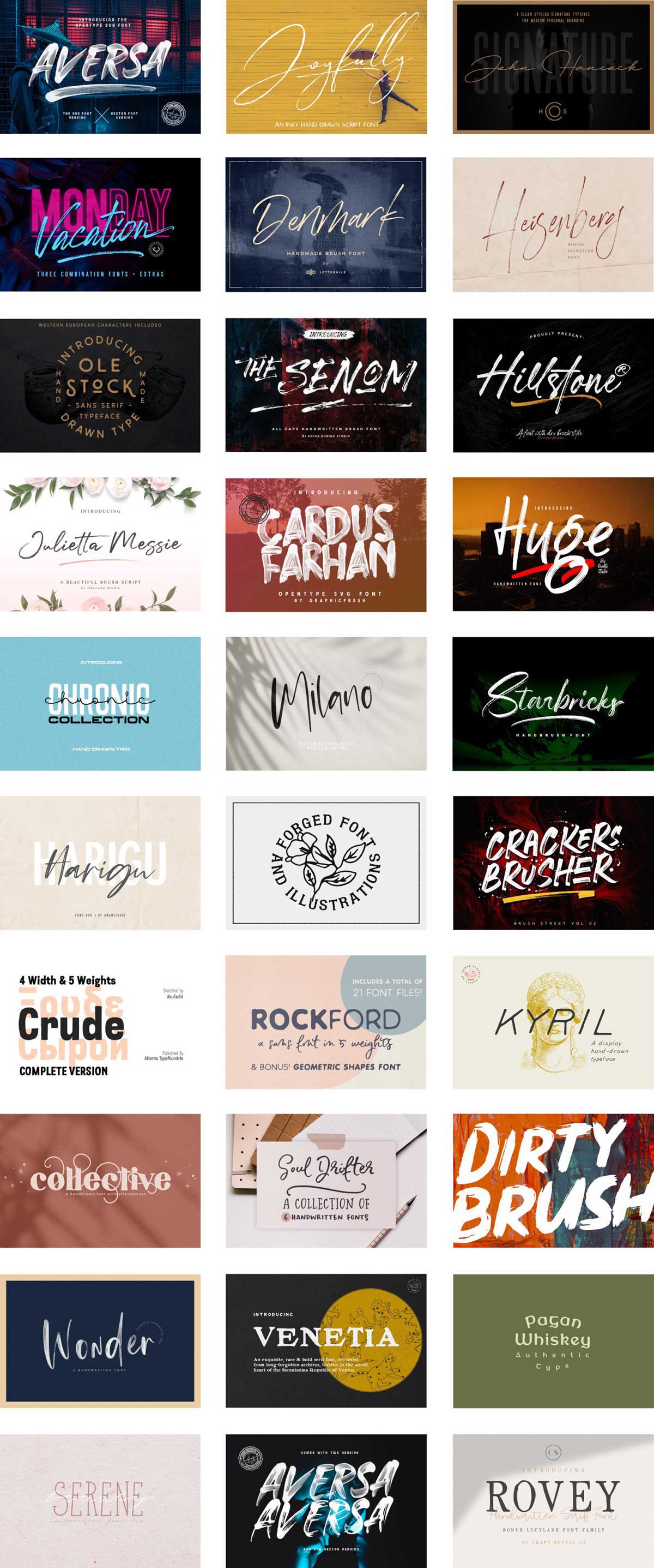 The Handmade Font Collection