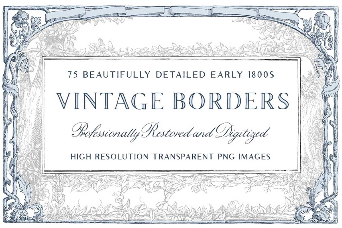 75 VINTAGE ORNATE BORDERS