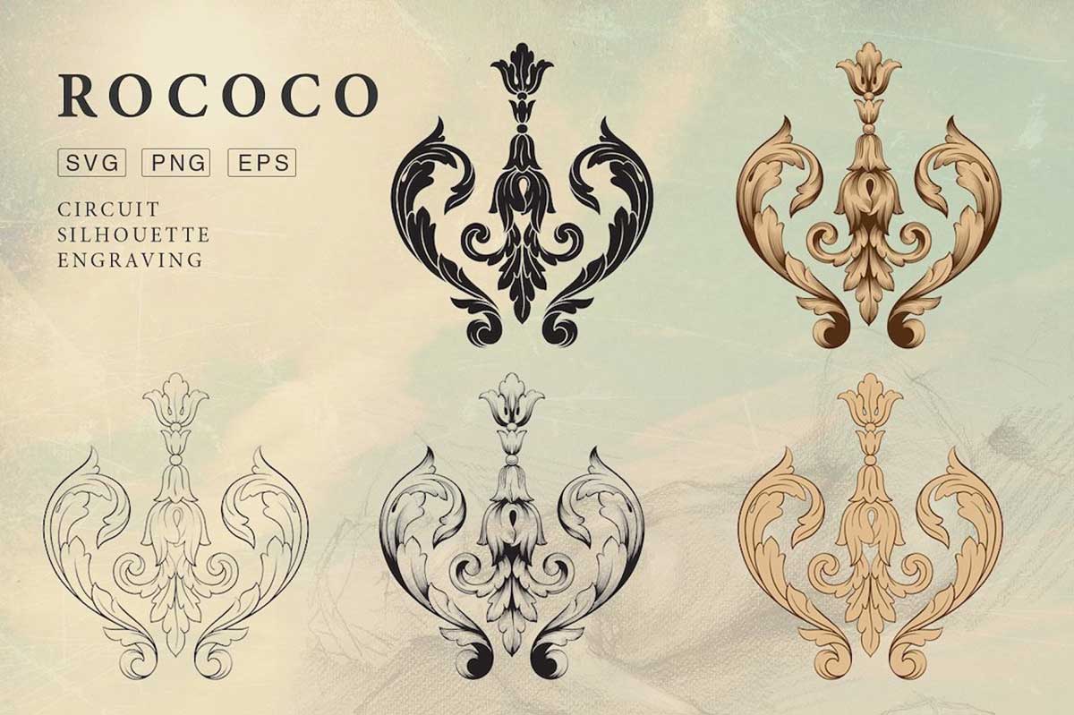 ROCOCO ROMANCE ORNAMENTS