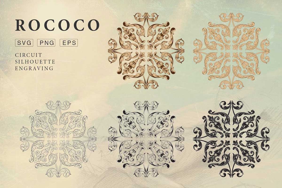 ROCOCO ROMANCE ORNAMENTS