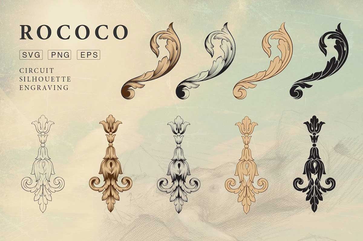 ROCOCO ROMANCE ORNAMENTS