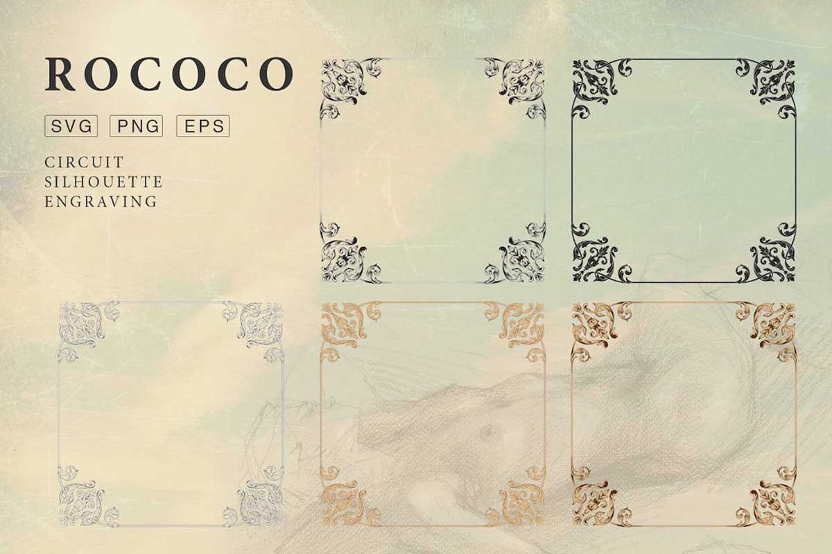 ROCOCO ROMANCE ORNAMENTS