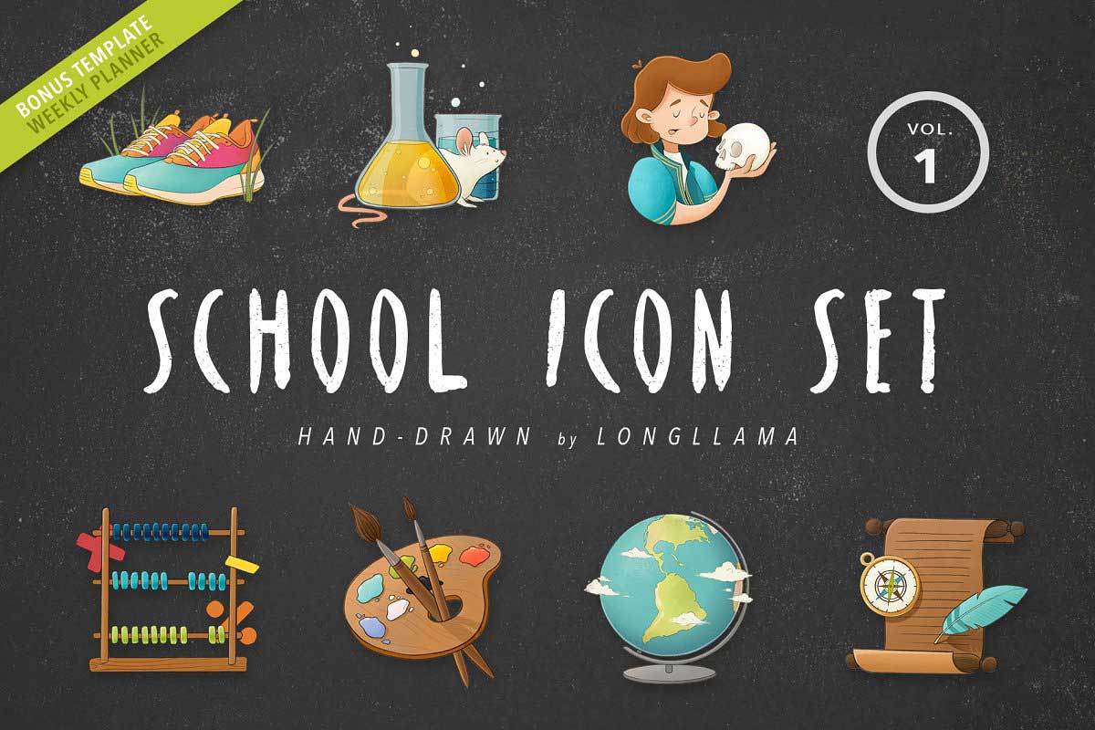 School Icon Set