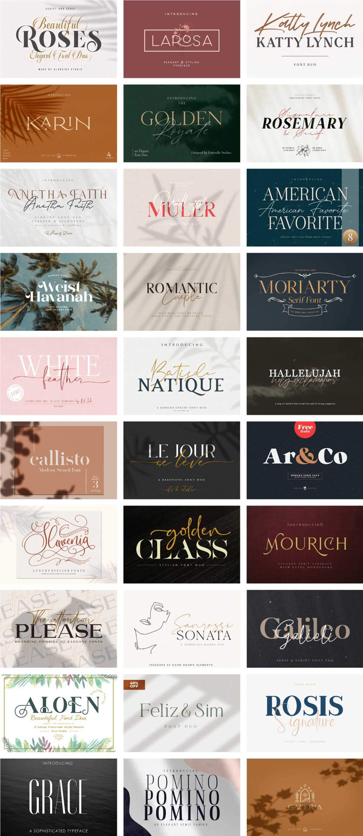The Bespoke Font Collection
