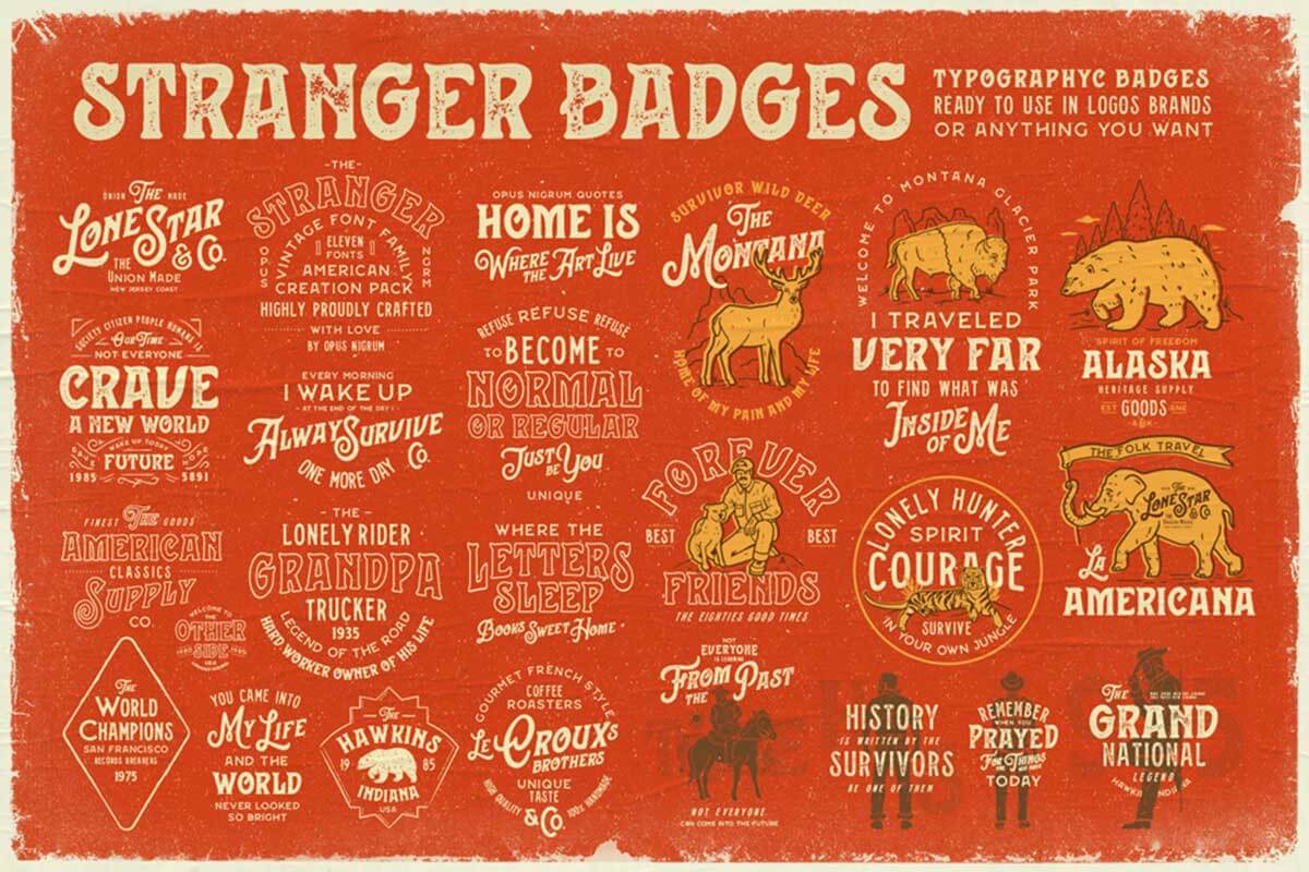 STRANGER FONT COLLECTION