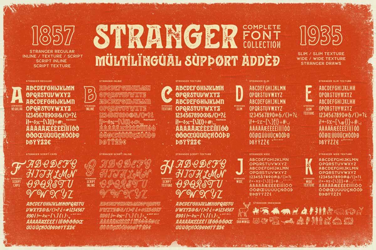 STRANGER FONT COLLECTION