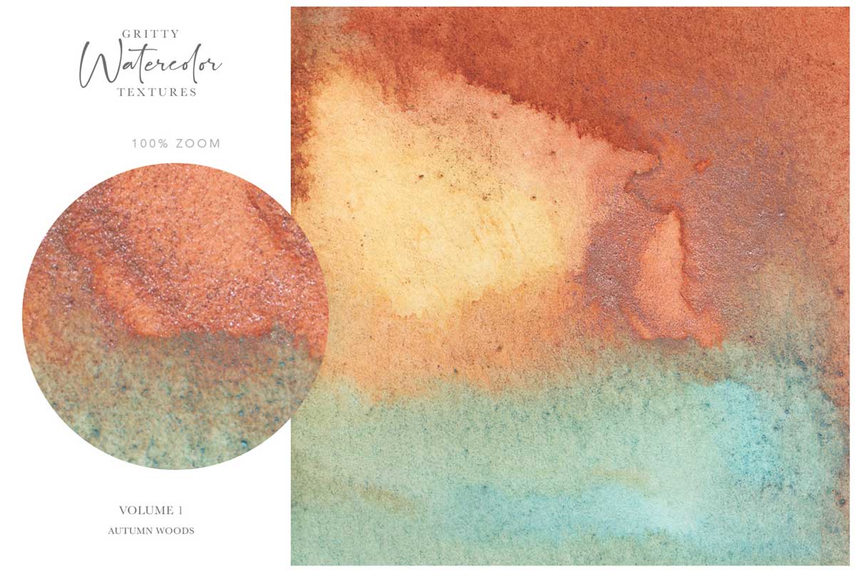 GRITTY WATERCOLOR TEXTURES VOL. 1