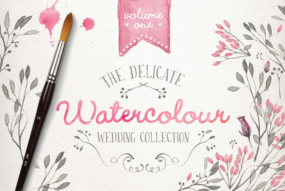 Watercolor Wedding Collection Vol. 1