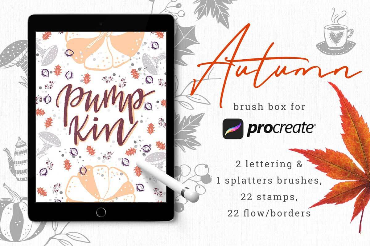 Autumn Brush Box for Procreate