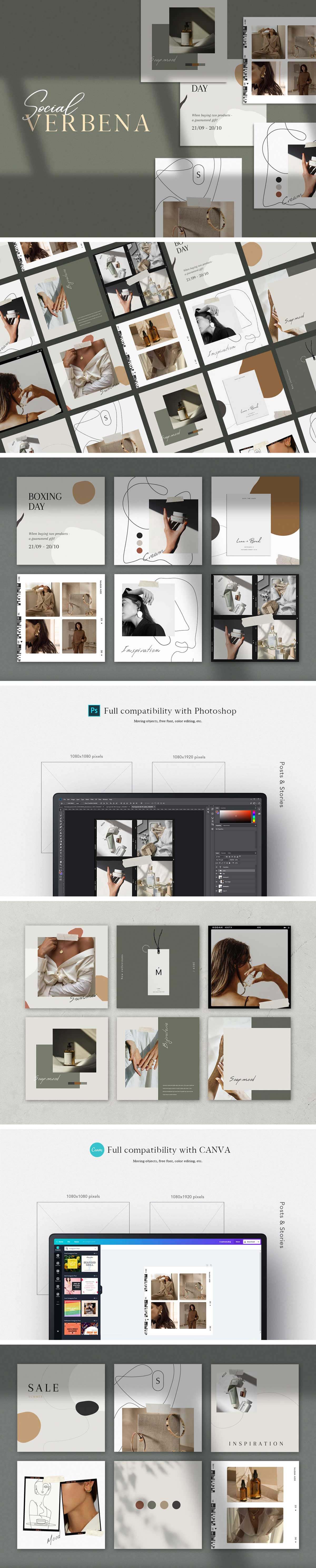 Verbena Instagram Templates