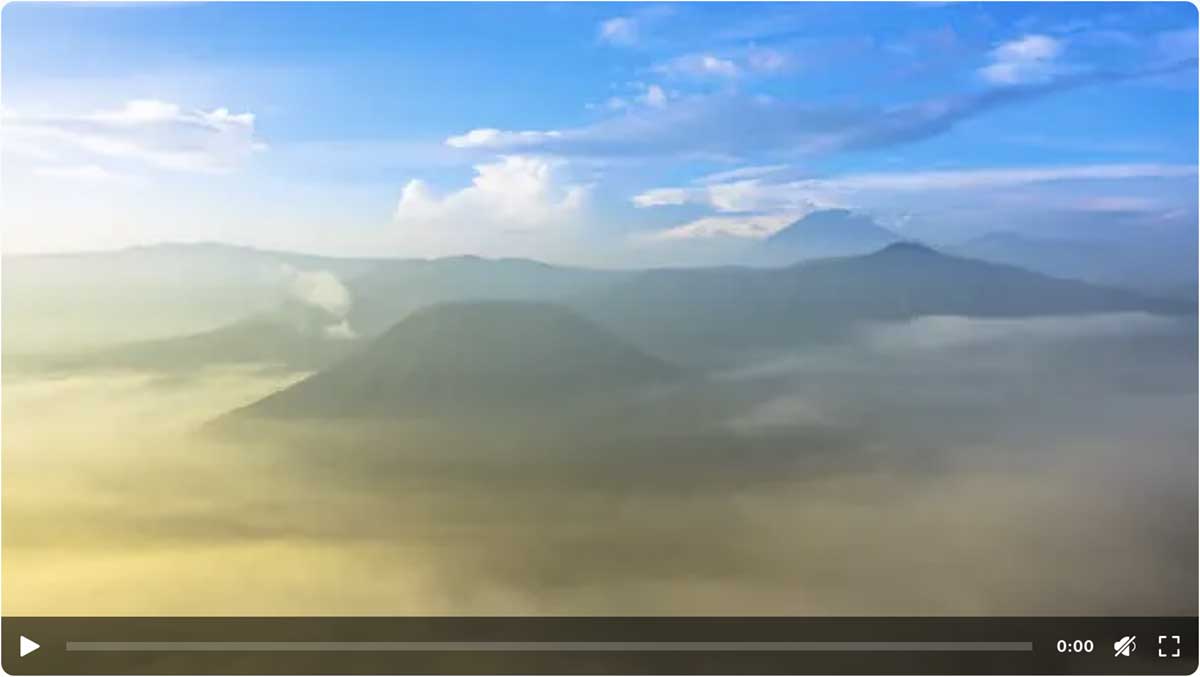 Morning Mist and Active Volcanoes