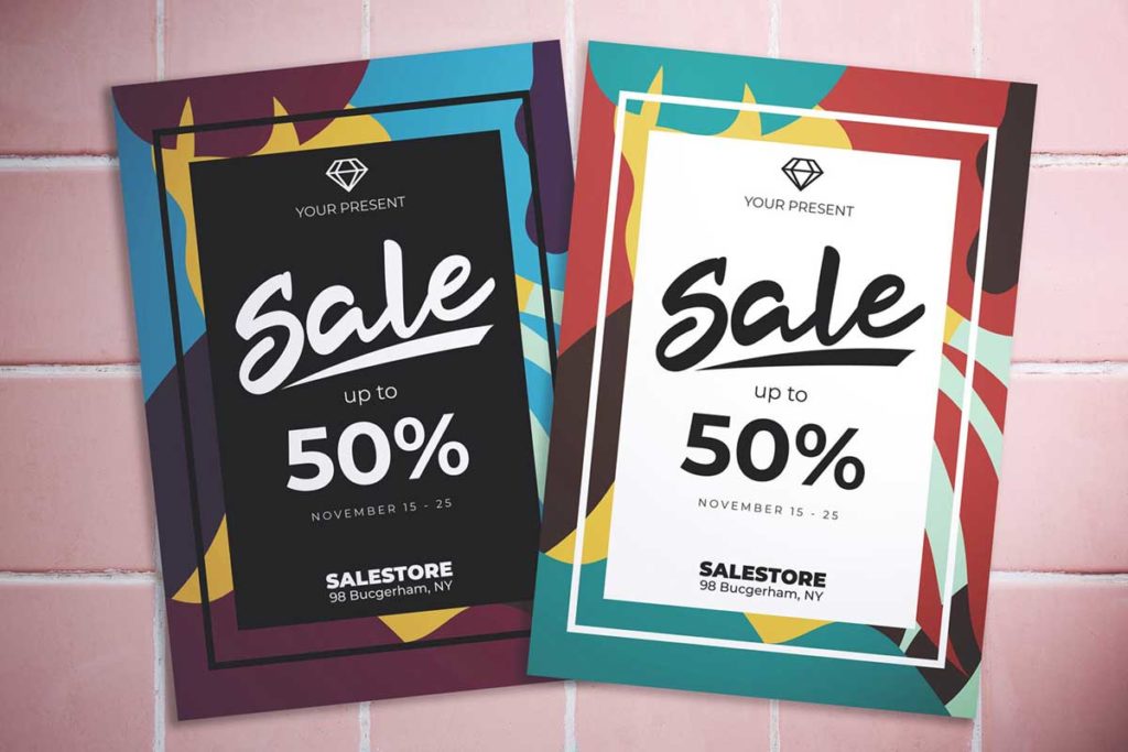 Abstract Sale Flyer