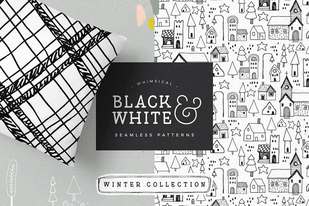 Black & White Winter Patterns